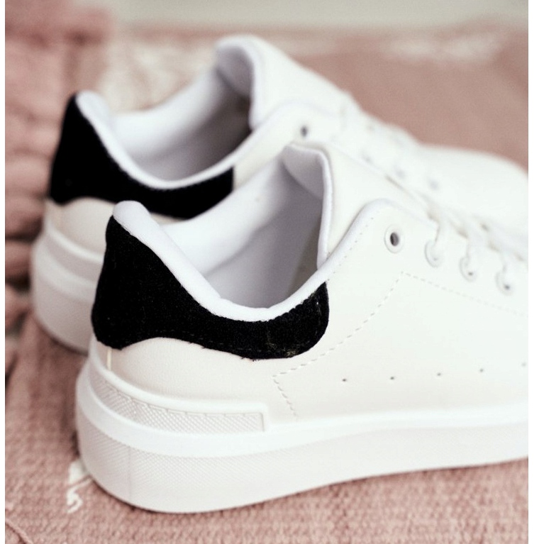 FRROCK Scarpe sportive per bambini per bambini Bilbo bianche bianco nero 3