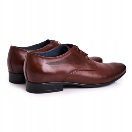 Bednarek Polish Shoes Pantofole in pelle da uomo Bednarek 804 marrone scuro 2