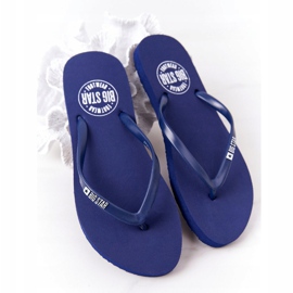 Infradito da donna Big Star FF274A614 Blu navy 2