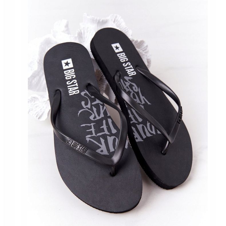 Infradito da donna Big Star FF274A309 Nero 1