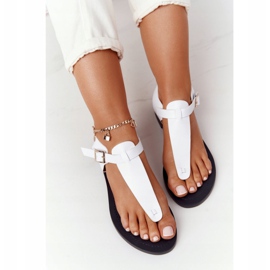 Sandali in pelle Infradito Big Star HH274702 Bianco 1