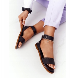 Sandali in pelle Big Star HH274720 Nero 1