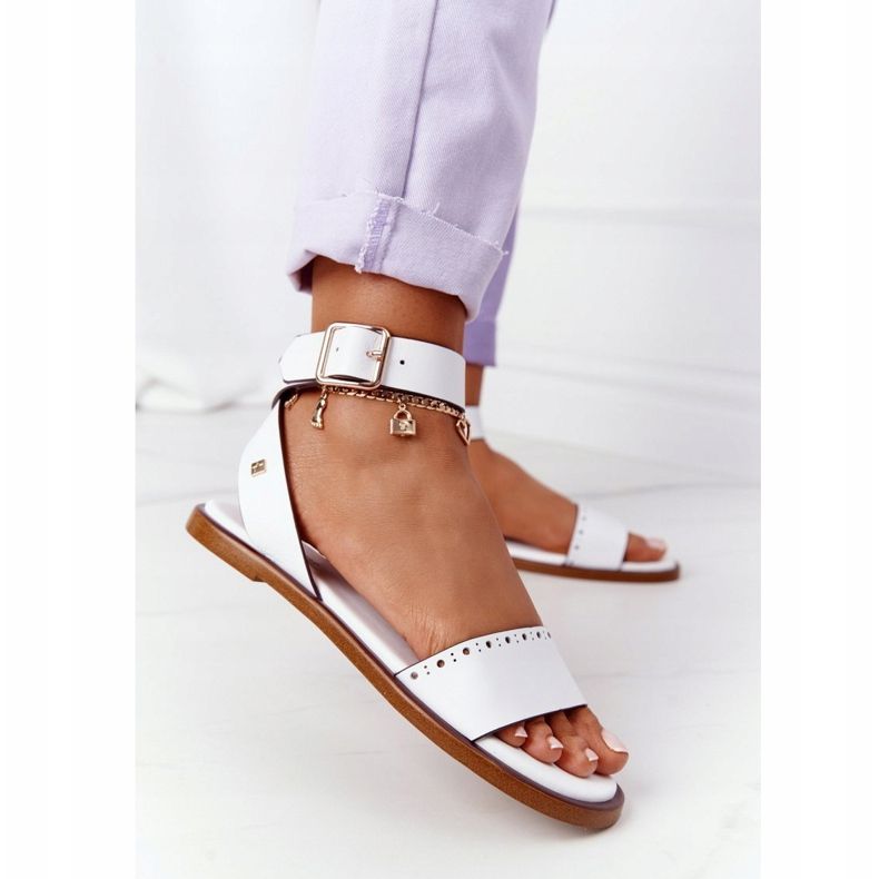 Sandali in pelle Big Star HH274722 Bianco bianca 1