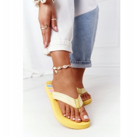 Infradito da donna Big Star HH274A055 Giallo 2