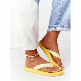 Infradito da donna Big Star HH274A055 Giallo 1