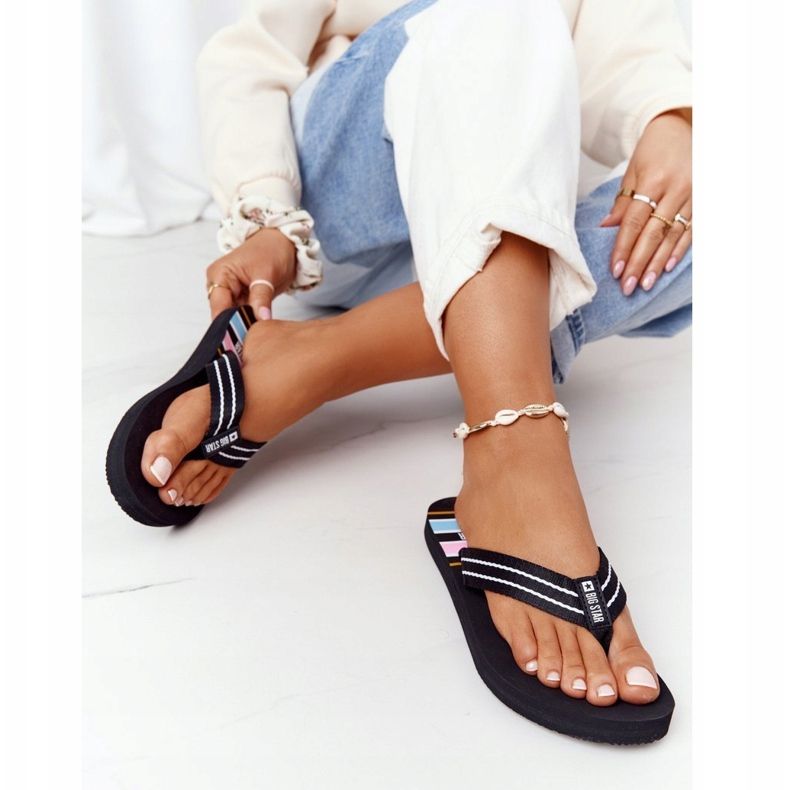 Infradito da donna Big Star HH274A057 Nero 2
