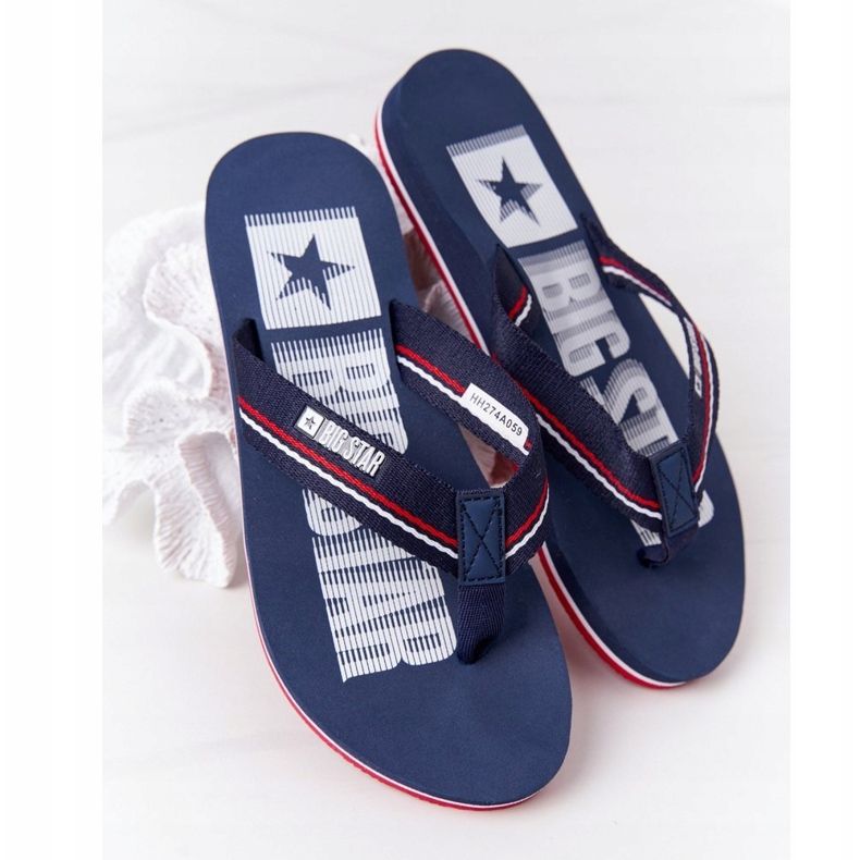 Infradito da donna Big Star HH274A059 Navy Blue blu navy 1