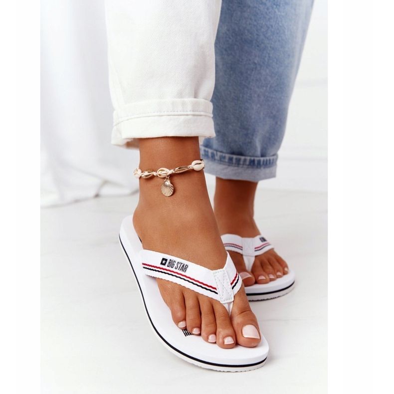 Infradito da donna Big Star HH274A062 Bianco bianca 2