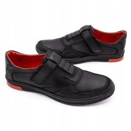 Polbut Scarpe casual da uomo in pelle 2102 nere nero 4
