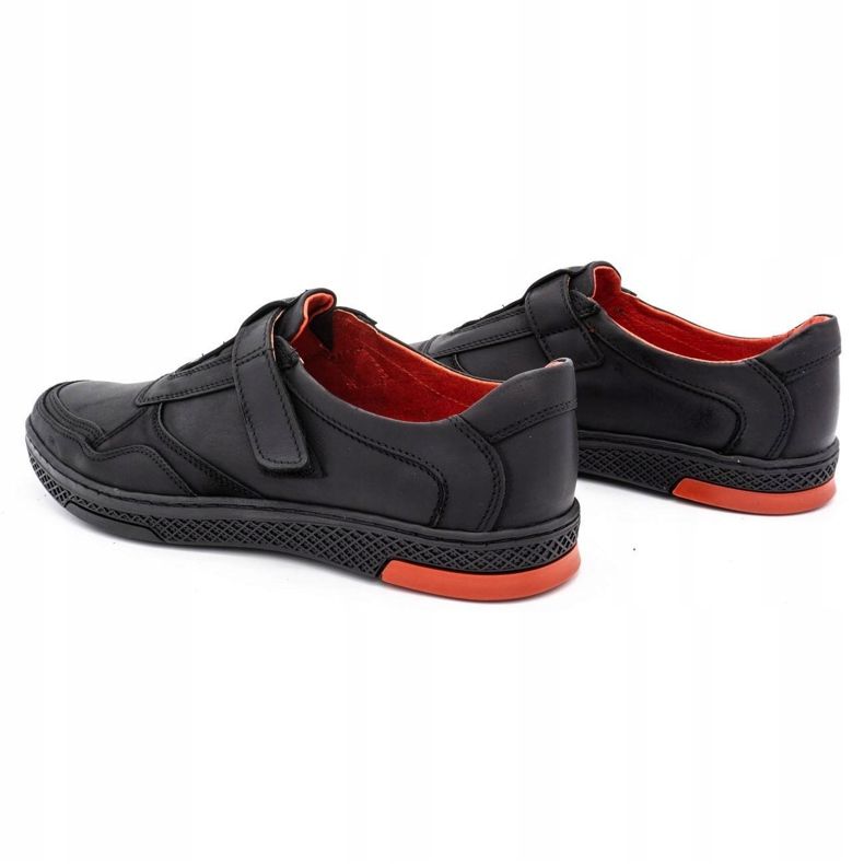 Polbut Scarpe casual da uomo in pelle 2102 nere nero 5
