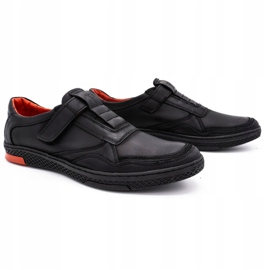 Polbut Scarpe casual da uomo in pelle 2102 nere nero 3