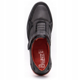 Polbut Scarpe casual da uomo in pelle 2102 nere nero 2