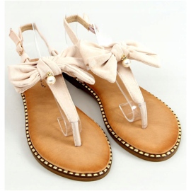 Infradito con fiocco beige N-102 Beige 1