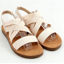 Sandali con cinturini in gomma Beige 9225 Beige 1