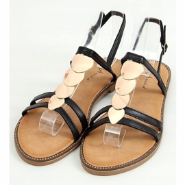 Sandali neri da donna N-101 Black nero 1