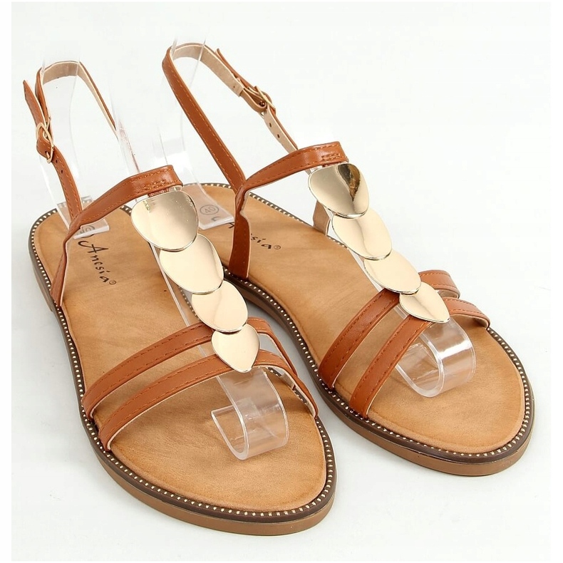 Sandali donna cammello N-101 Camel marrone 1