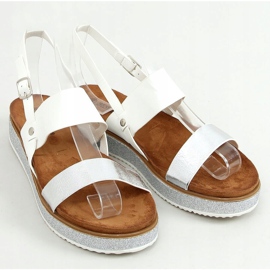 Sandali da donna bianchi 100-138SA-1 Bianco 1