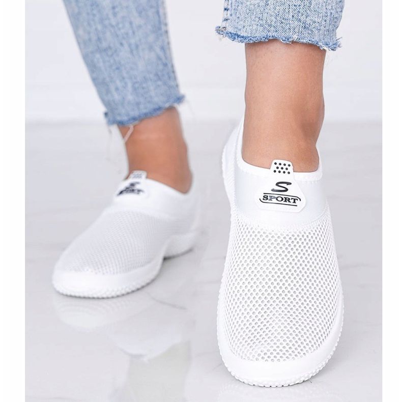 Sneakers sportive Milly bianche bianca 1