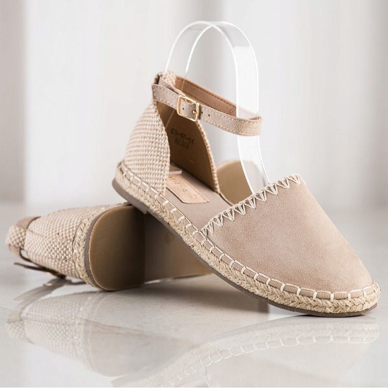 Goodin Espadrillas Beige Con Camoscio 1