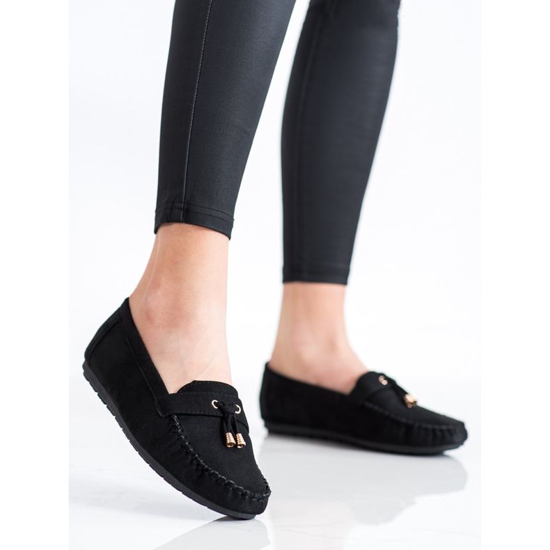 SHELOVET Mocassini casual nero 1