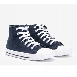 Sneakers uomo blu navy Gin alla caviglia 1
