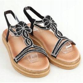 Sandali neri da donna JN11-34 Black nero 1