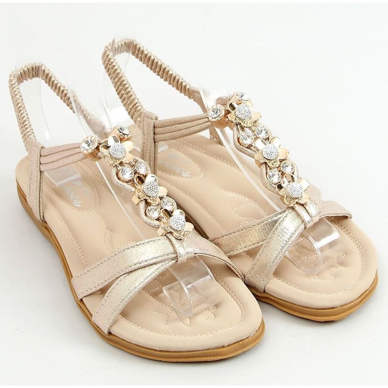 Sandali da donna dorati CT-153 Gold d'oro 1
