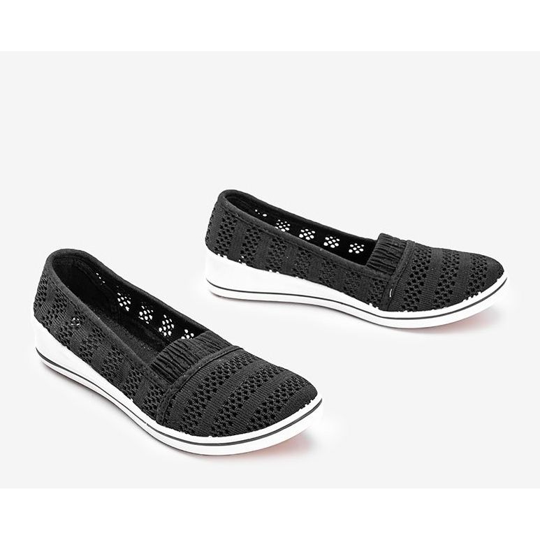 Sneakers Slip On nere sulla zeppa SoHo nero 1