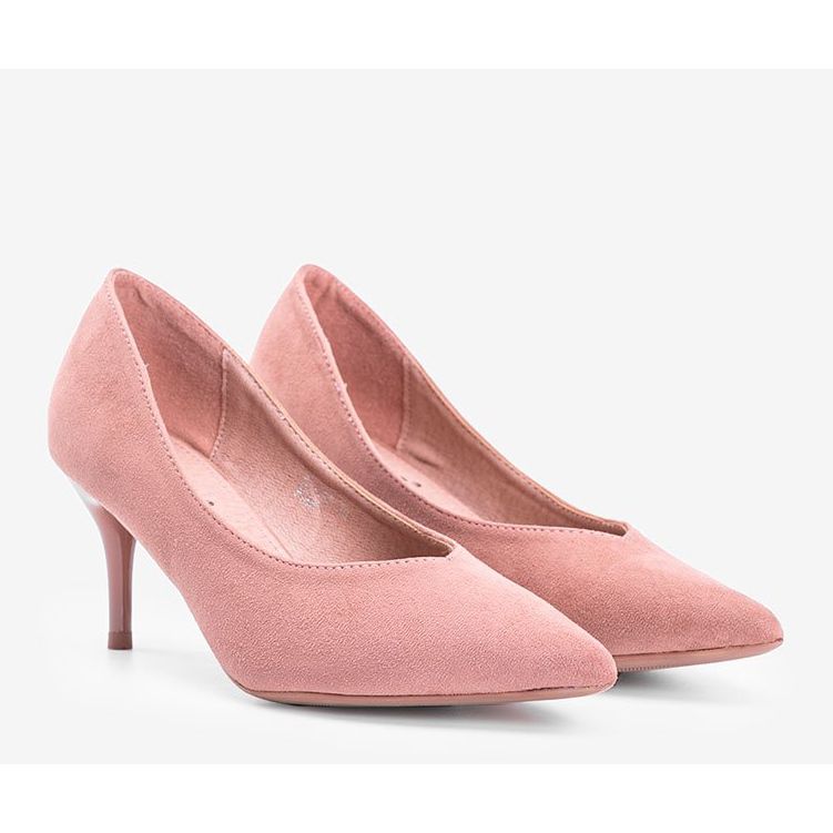 Décolleté rosa su tacco Snake 1