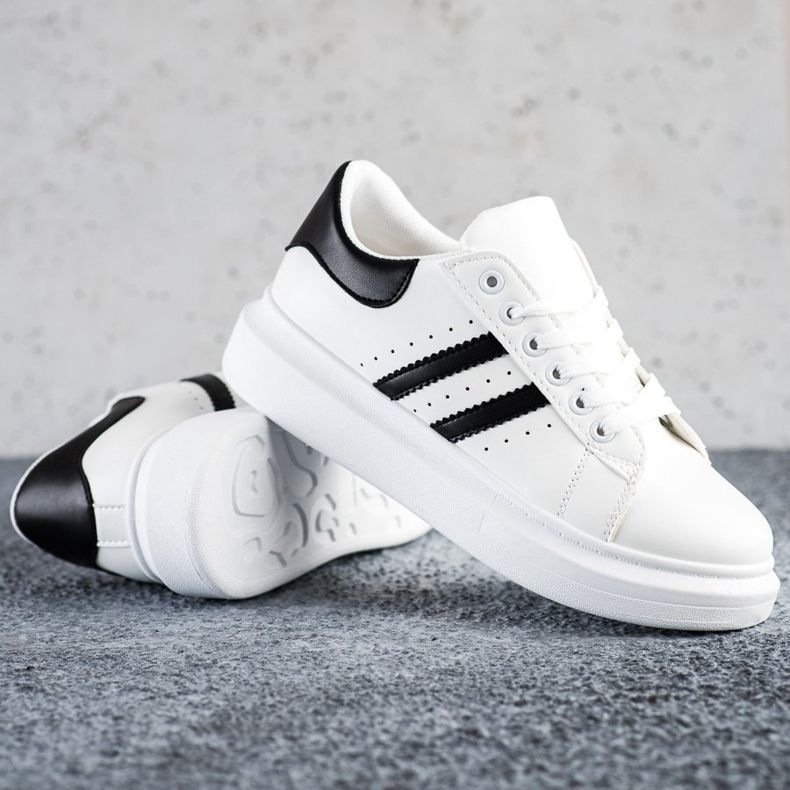 SHELOVET Sneakers Classiche Con Righe bianco 1