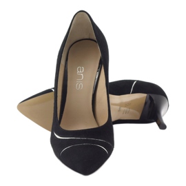 Décolleté da donna stiletti Anis 4474 nero argento 3
