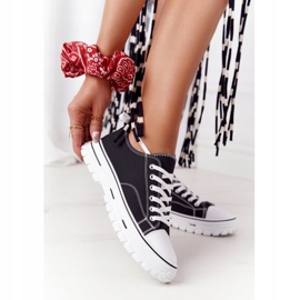 Sneakers classiche da donna nere Feeling Good bianco nero 2