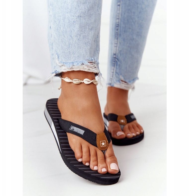 Infradito da donna Big Star DD274A247 Nero 1