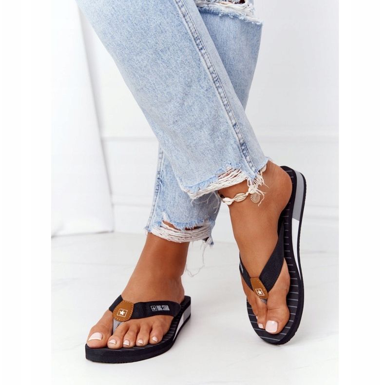Infradito da donna Big Star DD274A247 Nero 2