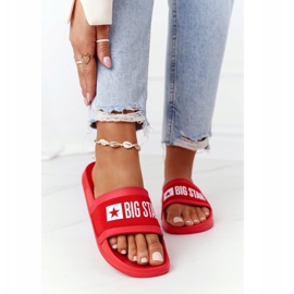 Pantofole da donna Big Star HH274A014 Rosso 2