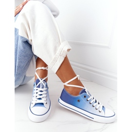 Sneakers da donna Big Star HH274129 Ombre Navy Blue bianca blu navy 8