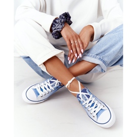 Sneakers da donna Big Star HH274129 Ombre Navy Blue bianca blu navy 1