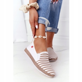 Espadrillas da donna Big Star HH276001 Beige-Bianco marrone 1