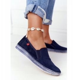 Espadrillas traforate Big Star HH276004 Navy Blue blu navy 1