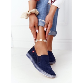 Espadrillas traforate Big Star HH276004 Navy Blue blu navy 2