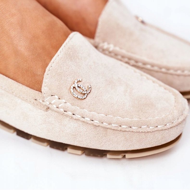 PS1 Mocassini Donna Scamosciati Beige Madelyn 1