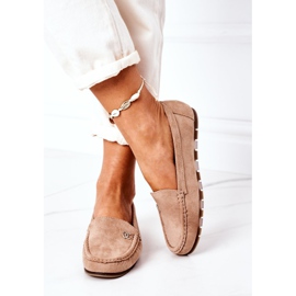 PS1 Mocassini Donna Scamosciati Marrone Chiaro Madelyn beige 1