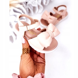 FR1 Sandali Per Bambini Con Fiocco Rosa Abbie 3