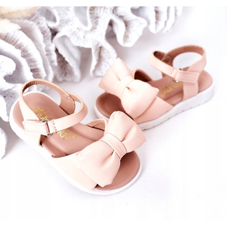 FR1 Sandali Per Bambini Con Fiocco Rosa Abbie 2