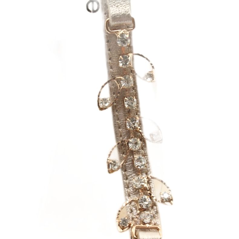 Sandali dorati su palo con zircone Espinto S352 d'oro 5