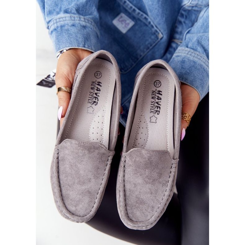 PH1 Mocassini Donna Scamosciati Grigio San Marino 5
