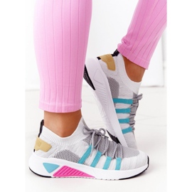 Scarpe Sportive Donna Memory Foam Big Star HH274531 Bianco-Grigio multicolore 2