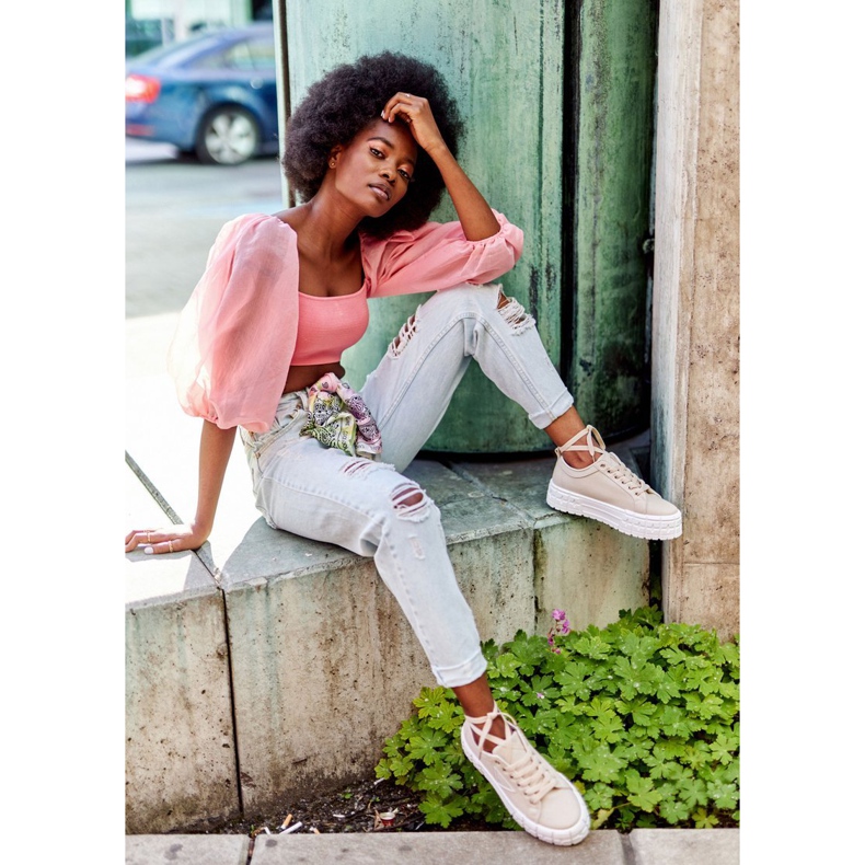 Sneakers Donna Beige Big City Life 1