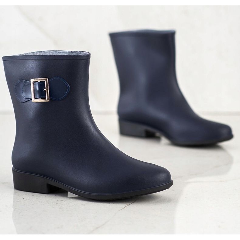 SHELOVET Galosce in gomma con fibbia blu navy blu 1