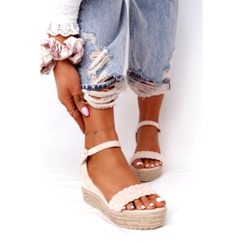 PS1 Sandali con zeppa Baleari beige 1